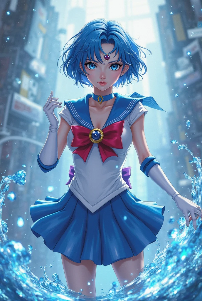 absurdres, (best quality), (masterpiece),(ultra-detailed:1.2),(photorealistic:1.1),ultra high res,(front:1.2),cowboy shot,
1girl,standing,spread arms,armpit,
mer1, tiara, sailor senshi uniform, melting,splashing,bubble,Glittering,
(water:1.3),(swirling:1.2) ,turbulence ,zentangle ,ripples,
liquid clothes,
sparking bubble,