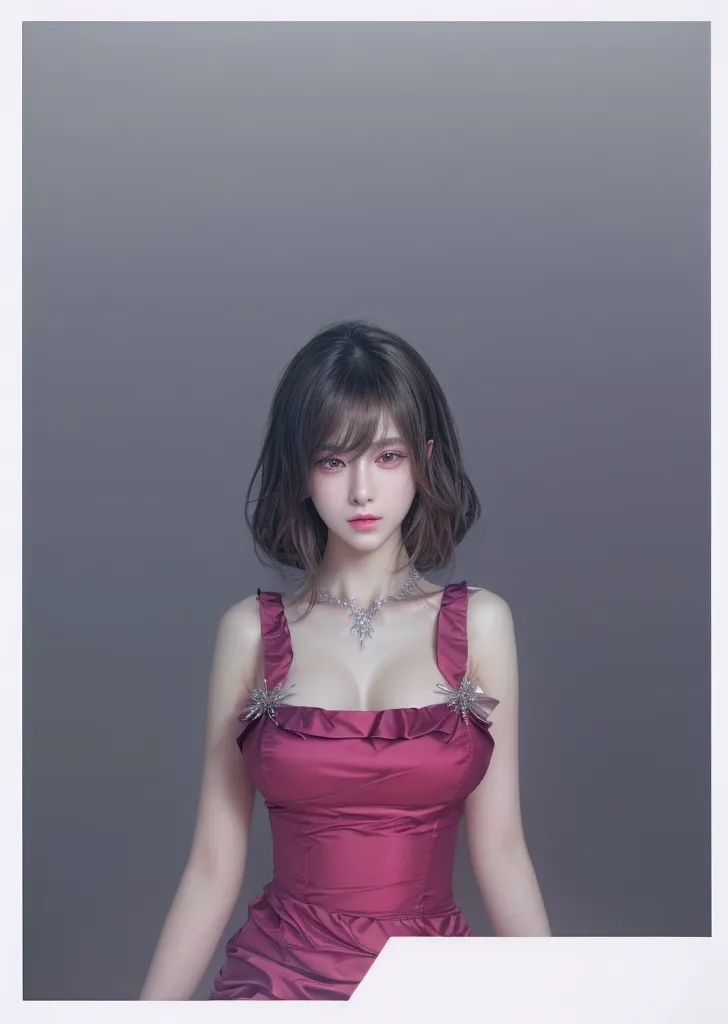 10:24:23
((masterpiece)),(((Highest quality))),((Reference Sheet, Character Design)), Highest quality,masterpiece,Ultra-high resolution,Original photo,Ultra-high resolution,Three beautiful women,Flashy makeup using red eyeshadow,Big smile,Short cut with side waves,Wearing purple and red lace bra and panties,