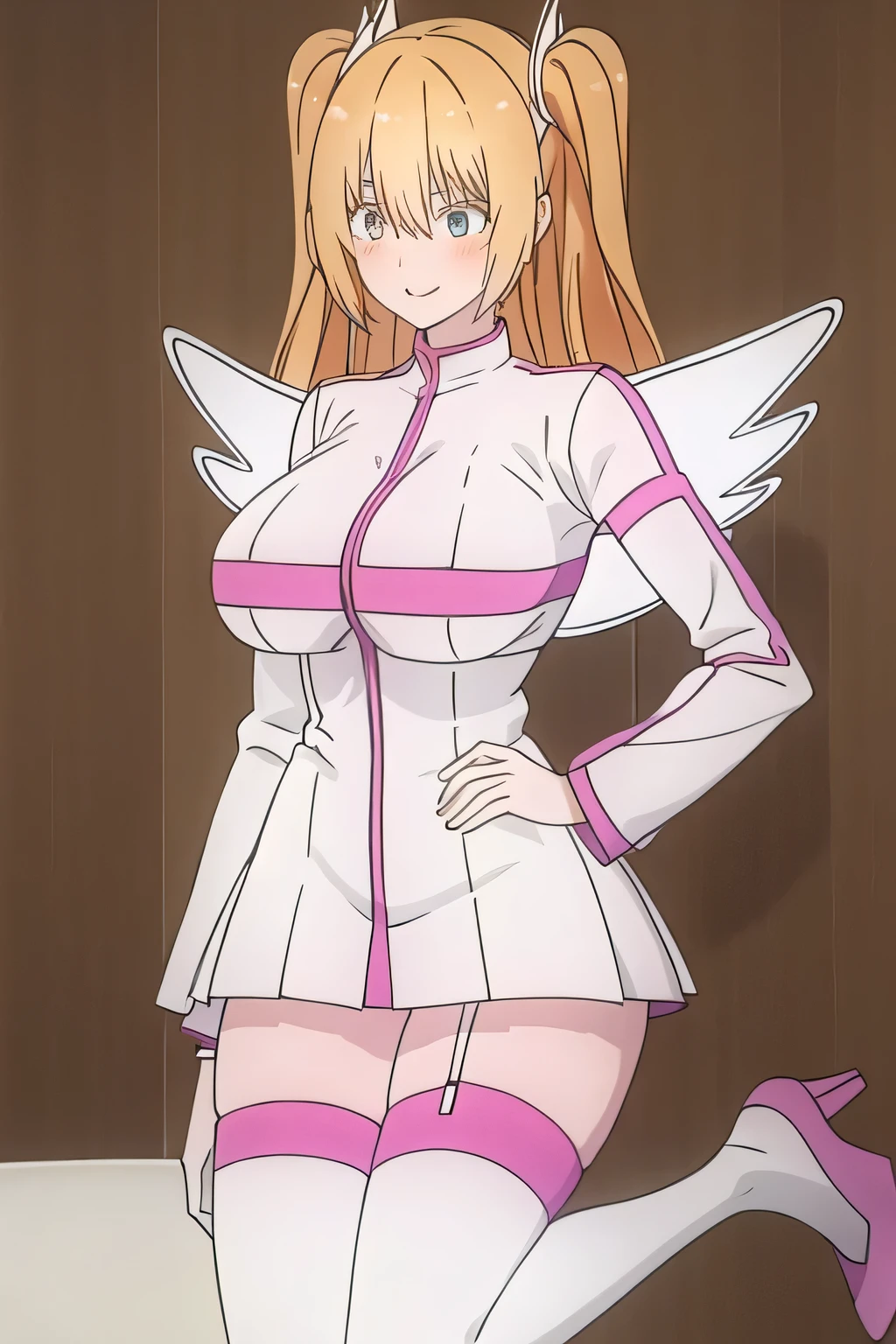 (nsfw), ((pubic hair peeked(6.0))),Lily,blue eyes,Light brown hair,Long Hair,Both sides up,Large Breasts,Cleavage, (leotard(0.6)), highlegs, barelegs, Thighs,Angel wings on your back,smile,(Upper Body:1.3),blush,(Spread your legs:1.3),(Lift your legs),(Camel Toe:1.3),
masterpiece,Noise Reduction,Perfect Anatomy,High resolution, Very detailed, Very detailed face,Game CG,Dutch Angle ,Beautiful attention to detail,Visual Arts,Five Fingers, Perfect hands, Perfect lighting, Sparkling Eyes,