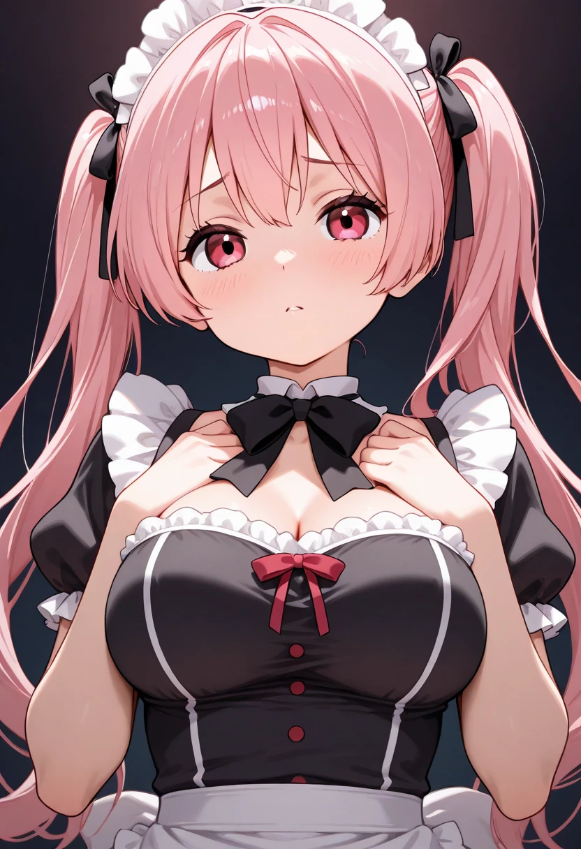 Maid outfit Cleavage
