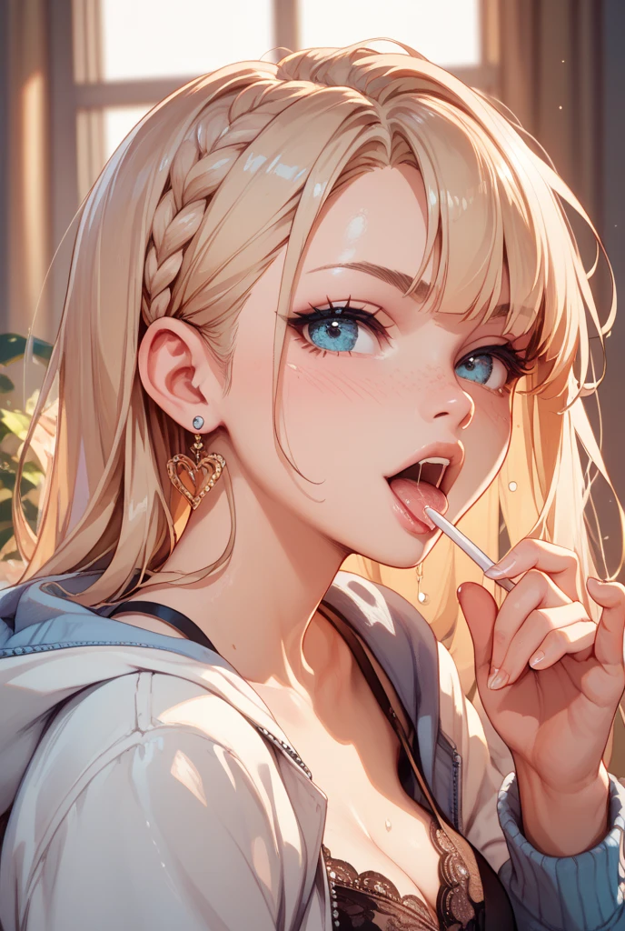 ((Best quality, 8k, Masterpiece: 1.3)), Highly detailed face and skin texture, Detailed eyes, textured skin, highres, nurse, hospital, smile, blue eyes, blonde, (syringe), (crazy, yandere), cowboy shot (top-quality), (ultra-detailliert), (masuter piece), (hight resolution), (Original),