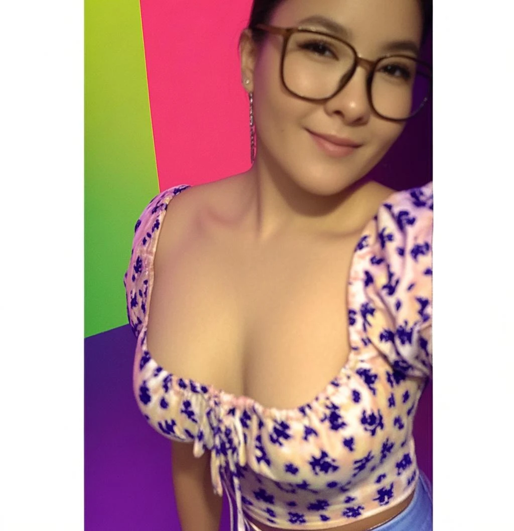 arafed woman with glasses and a gray shirt is looking at the camera, in a gym, working out, mia khalifa, instagram story, wearing fitness gear, chun li at the gym, snapchat story screenshot, in the high school gym, wearing bra, in a planet fitness, very sweaty, local gym, sweaty. steam in air, wearing a low cut tanktop, Big tits, huge tits, no clothes, sexy, cute, minimal clothes, thick nipples, nipple piercings, large areola, hard nipples, piercing through shirt, nipples hard through shirt, busty, major cleavage, naked, ripping through top, spilling over sides, bra too tight, giant , upper body zoom in, showing off huge , see through top, large areola showing, filipina, cute, nipples poking out, huge naked