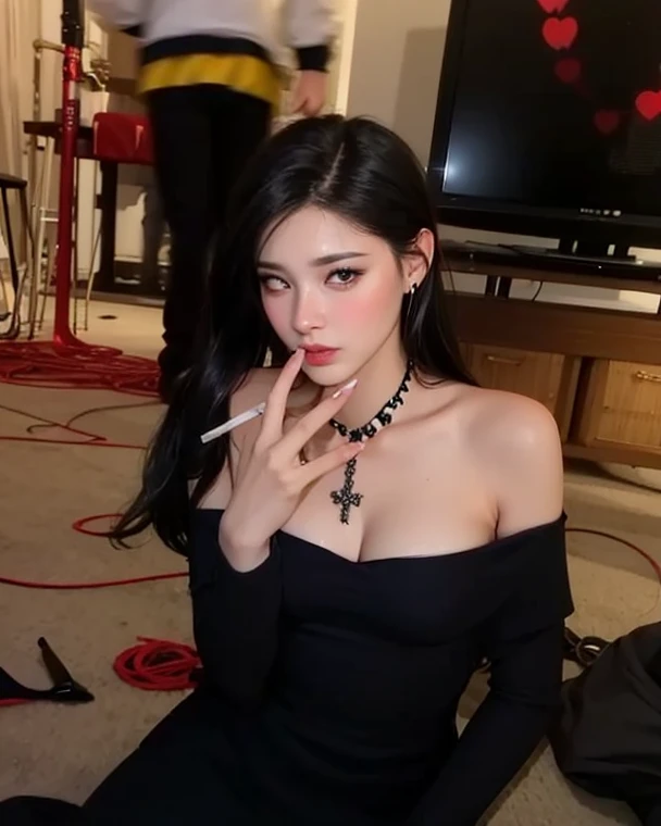 Lisa pink black