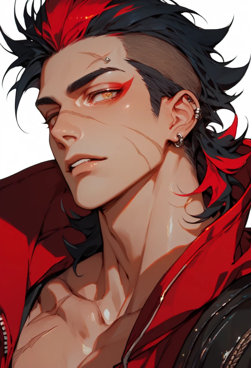 there is a man with a beard and a hat on, rossdraws portrait, persona 5 art style wlop, :: rossdraws, handsome guy in demon slayer art, detailed anime character art, g liulian art style, rossdraws 1. 0, rossdraws 2. 5, anime portrait of a handsome man, range murata and artgerm:: wears a black eye masquerade