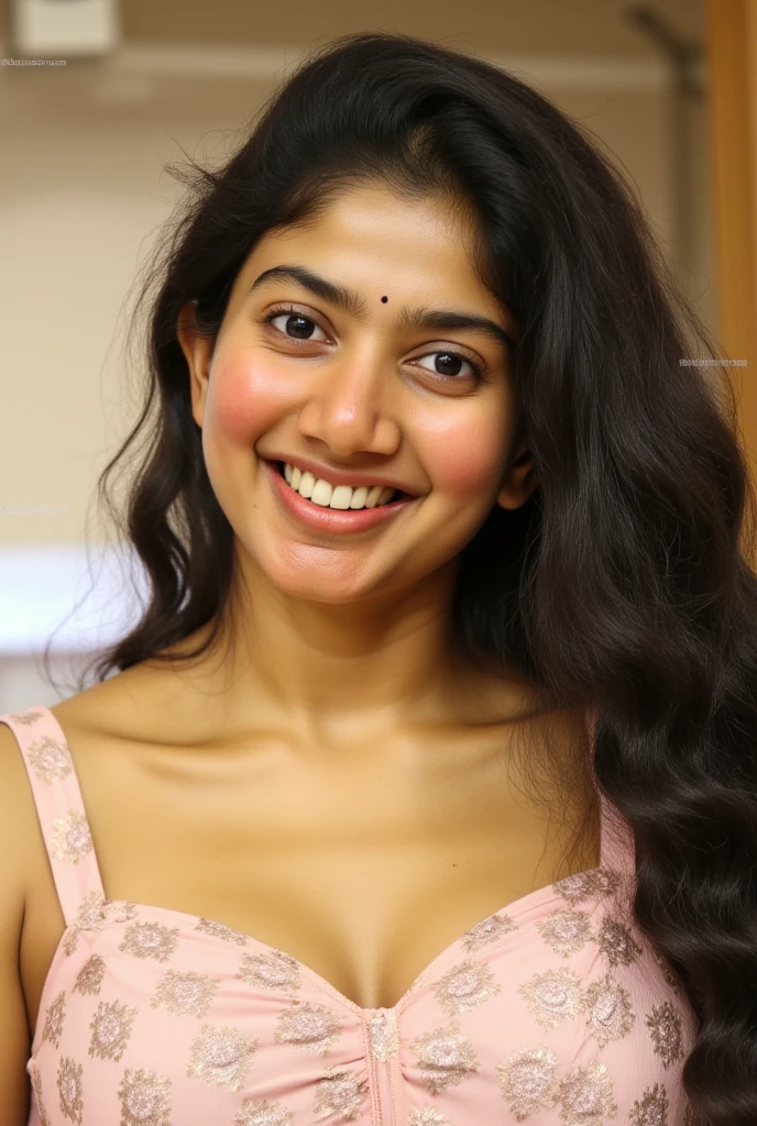 A NSFW image of Sai pallavi a sexy curvy and fairness pornstar(sexiest structured woman) wears tiny tie-able extreme mini-micro bikini swimsuit (50DDD size) that only Covers the nipples, biggest cleavage, hugest sized swooping brest, biggest bouncing Brest, longest hair, doing exotic poses on a bed, very lively expressions, hair and body is highlighted using natural realistic lighting, full body image capture from head to toe, the photo is in 32K ultra realistic master piece quality.