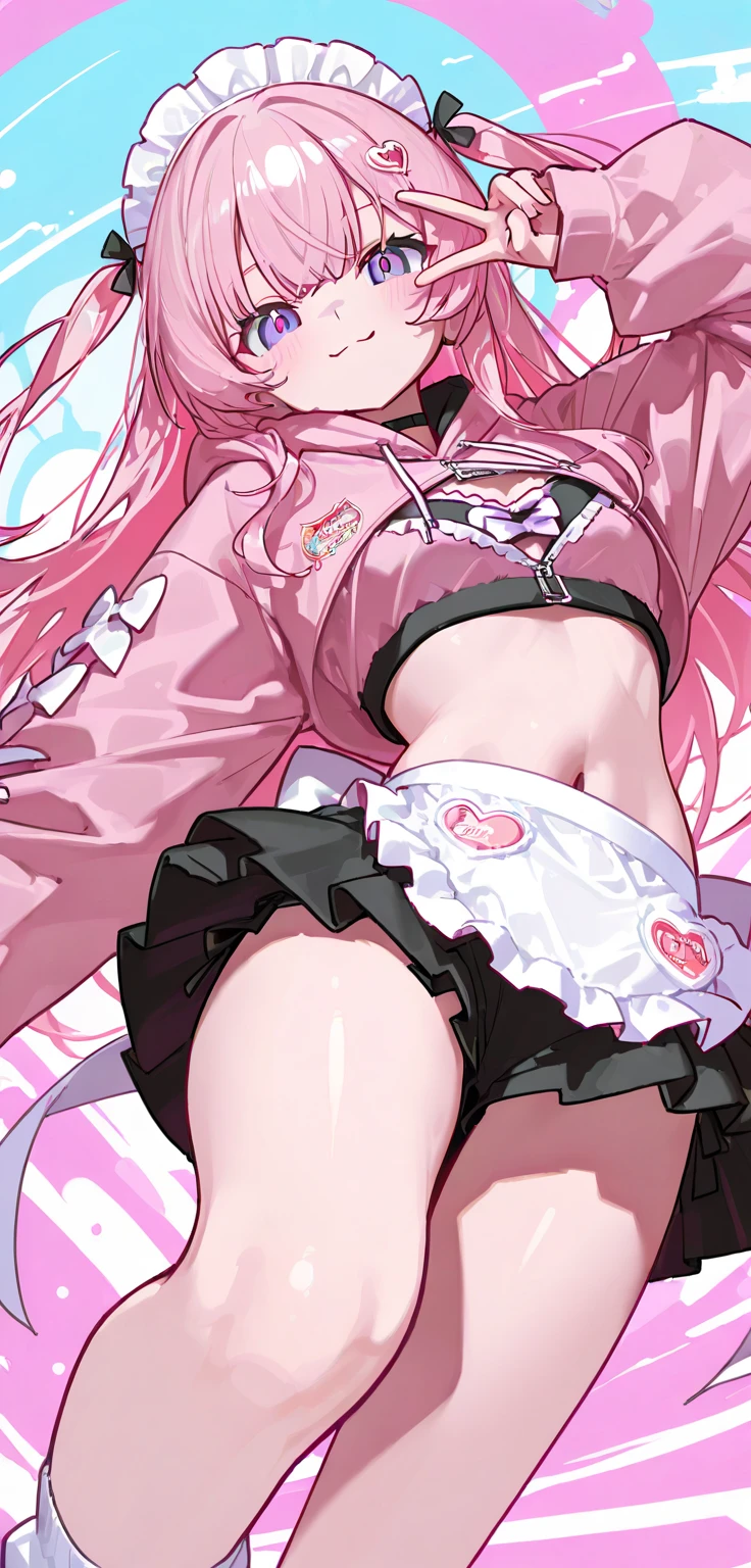 anime women with big ancs, queen, with powerful pink cute naked pussy, crop top