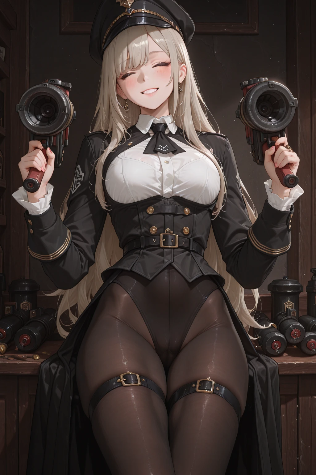 tres mujeres sexys en uniformes militares posando para una foto, Detalles finos. girls frontline, girl front line style, Tendencias en CGVatstation, Artgerm extremadamente detallado, Guweiz en Artstation Pixiv, mujer musculosa