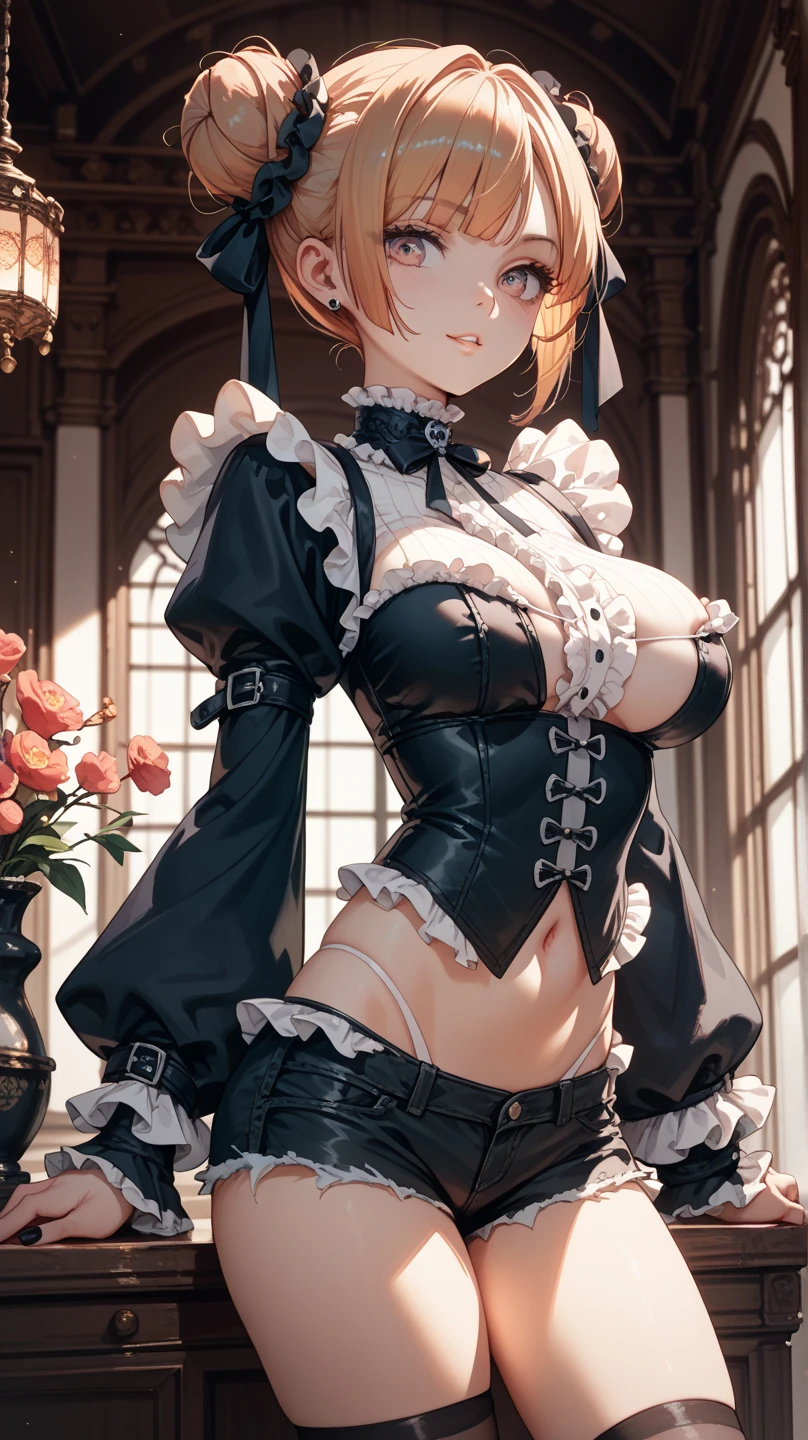 ((masterpiece)),(best quality), (((mature:1.2)) beautiful 1woman elf), ((cinematic)), dynamic:1.2, particles:1.2, (pastel:1.2), (shining glossy skin), (intricate cinematic background:1.2), (depth of field), (alluring ((aroused)) face), fantasy, (erotic movie), amazing, ((erotic scene from movie)), ((intricate black and white maid uniform:1.2)), indoors, (((lifted skirt))), (panties), ((((Embarrassed look, Embarrassed)))), (blushing), realistic light, photo, daylight, (((Gaussian blur:1.2))), (emotional), (bare) perfect breast with nipples, slim waist, (ultra realistic:1.3), (shy),