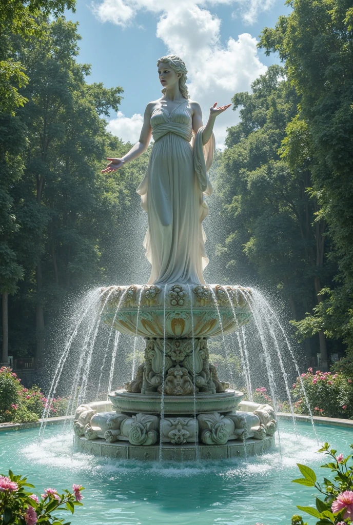 The statue face of a woman, perfect composition, Professional, masterpiece, commissioned, best quality, Color Corrected, fixed in post, emended, ameliorated, idyllic