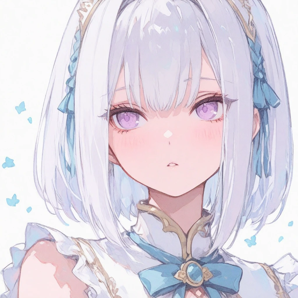 Hand-drawn portrait, meticulously crafted detailing, focused on capturing the essence of the eyes. The irises are intricately drawn, showcasing their unique texture and color, while the pupils exhibit a depth that invites curiosity and engagement. The surrounding features are delicately sketched, complementing the focus on the eyes, creating a captivating and enchanting piece of art.