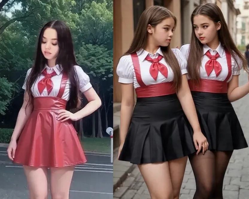 10 years old female,showing butt,Erotic panties,Bus stop,Pouting ass,Lift the skirt,Be red in the face,an look of enjoyment