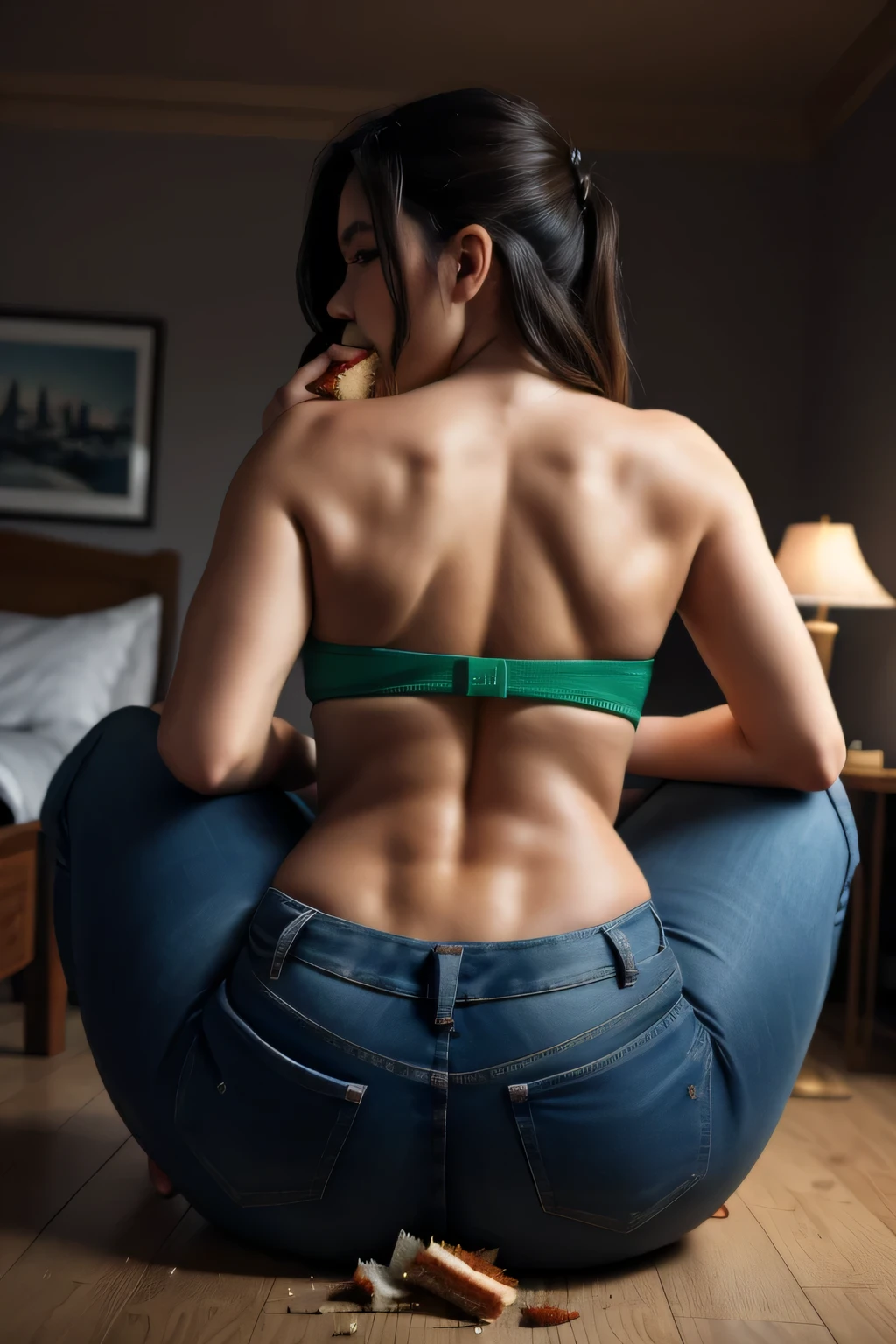  sexy　Skinny jeans　Muscle Girls　Butt