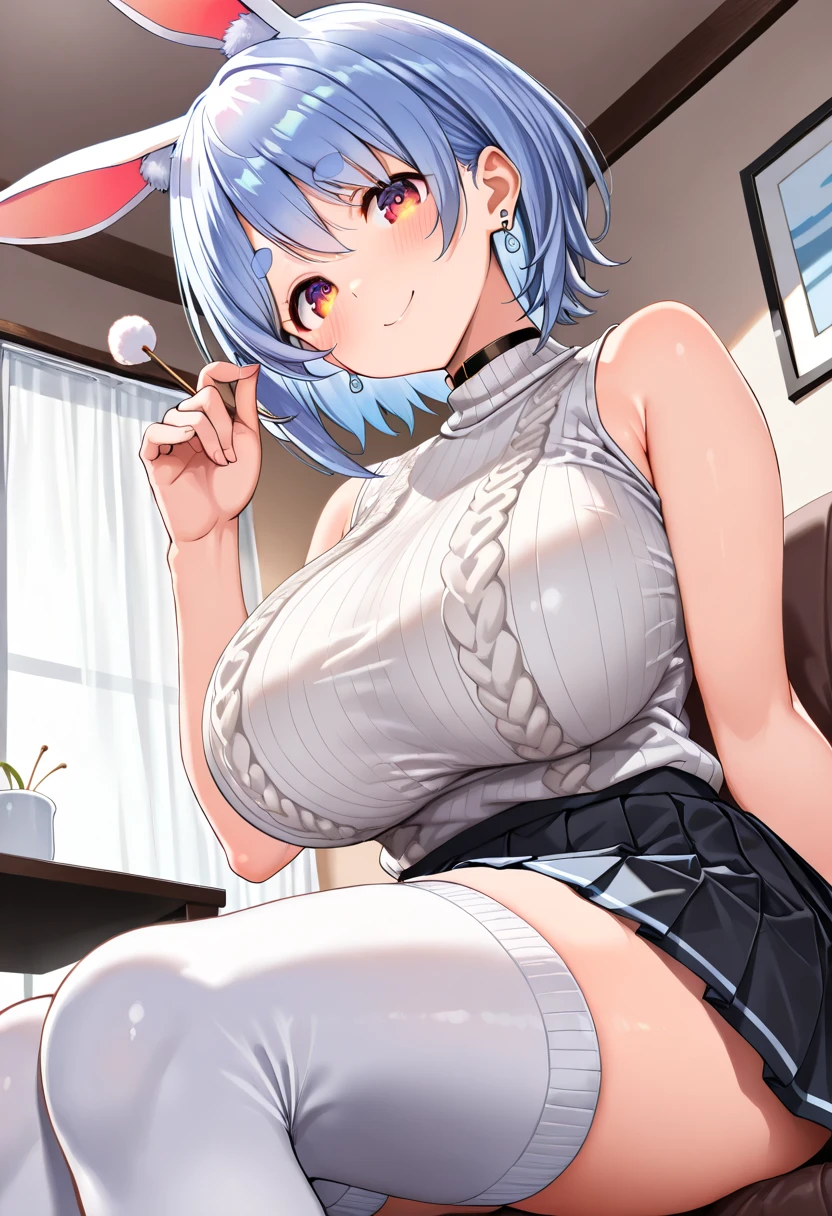 (mature woman, 45yo:1.5), (gigantic breasts:1.4), (curvy body:1.3).high resolution, extremely detailed CG, unity 8k wallpaper, super detailed skin, perfect anatomy, detailed, cinematic lighting, dynamic lighting, beautiful detailed eyes. (pink light district, room:2), gigantic breasts.
(playboy bunny, black rabbit ears, wrist cuffs, black leotard:1.5), (arms behind back:1.8)、Standing facing forward in a crowd. her hair is short and black、Your smile is wonderful and open mouth. The skin is radiant. heart.
