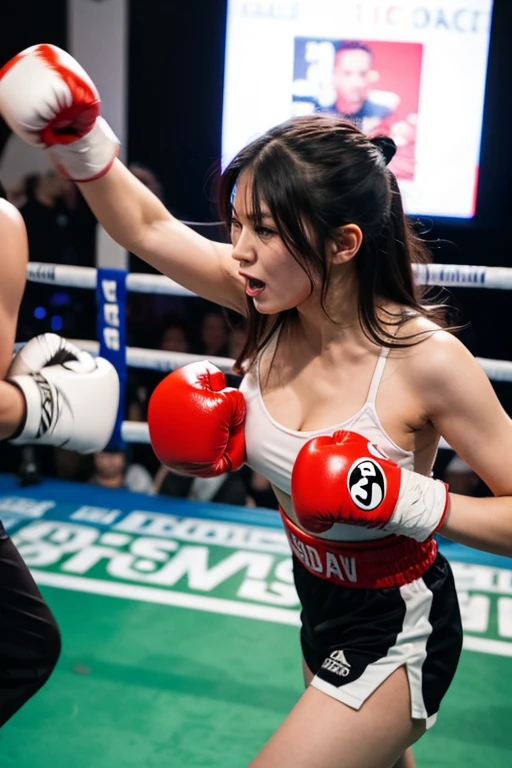 boxing match,Japanese,Women&#39;s Match,Muscular,