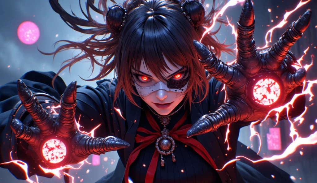 black and purple demonic background, Magic, Runes