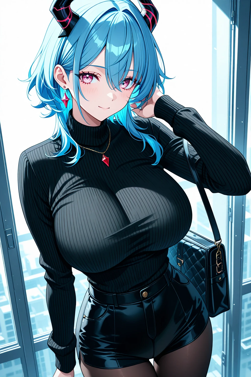 (masterpiece, best quality:1.2), 1girl, solo, Kaslin, light blue hair