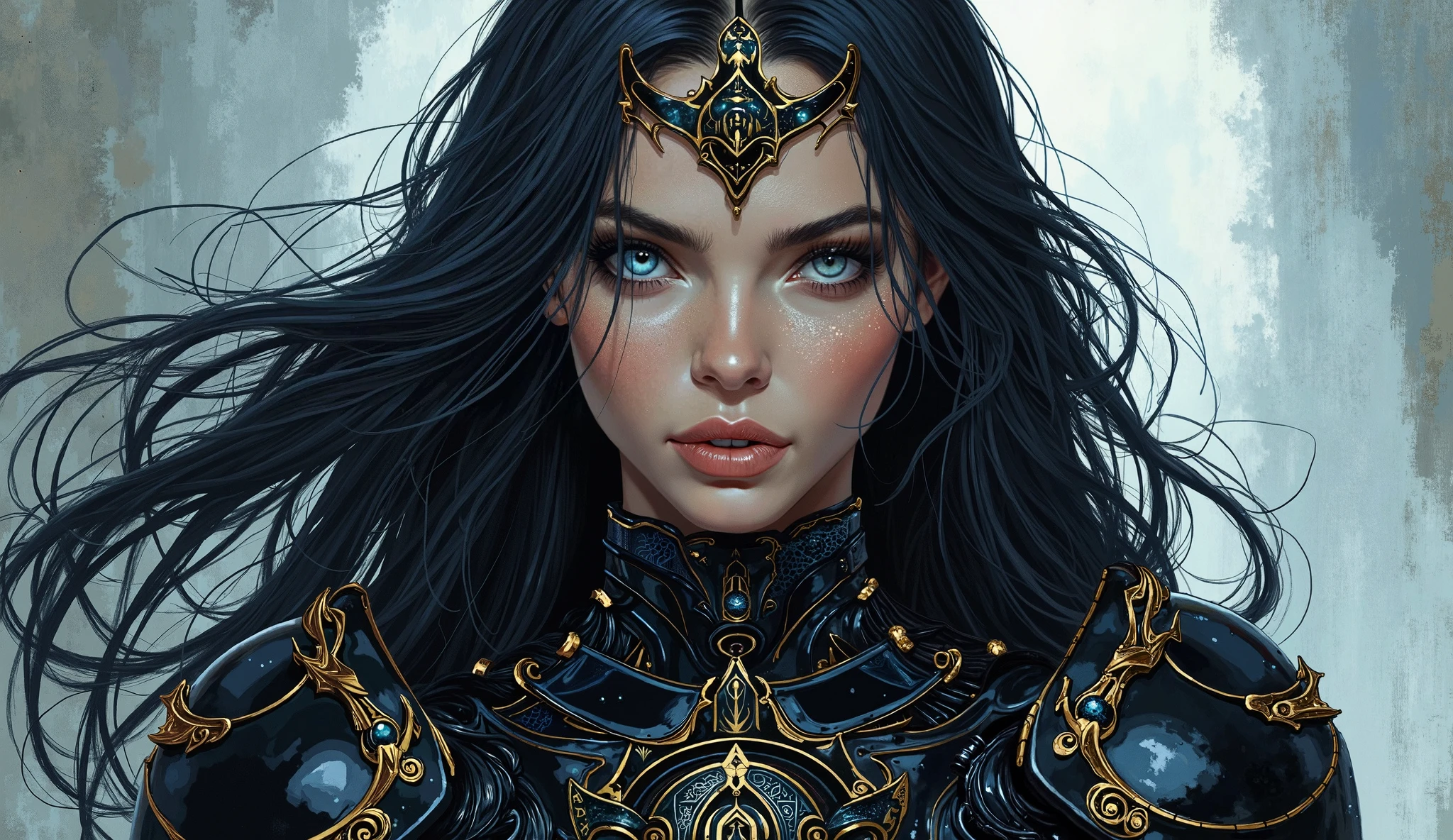 <lora:Black_Women:0.51> j0y_n0texist, (masterpiece:1), (best quality:1), high contrast, strong shadows, outlines, <lora:novel:0.2>, <lora:realistic:0.3>, <lora:sharpen-soften:-0.3>, <lora:GoodHands-beta2:0.8>,, BREAK looking at viewer, solo, upper body, detailed background, detailed face, (<lora:DonMF43:0.6>, DonMF43, Fae theme:1.1) medieval alchemist, cryptic, goggles, ancient amulet, steam, disorganized,schematic, eureka, workshop in background, magical fantasy atmosphere, ethereal ambience, metaphysics,