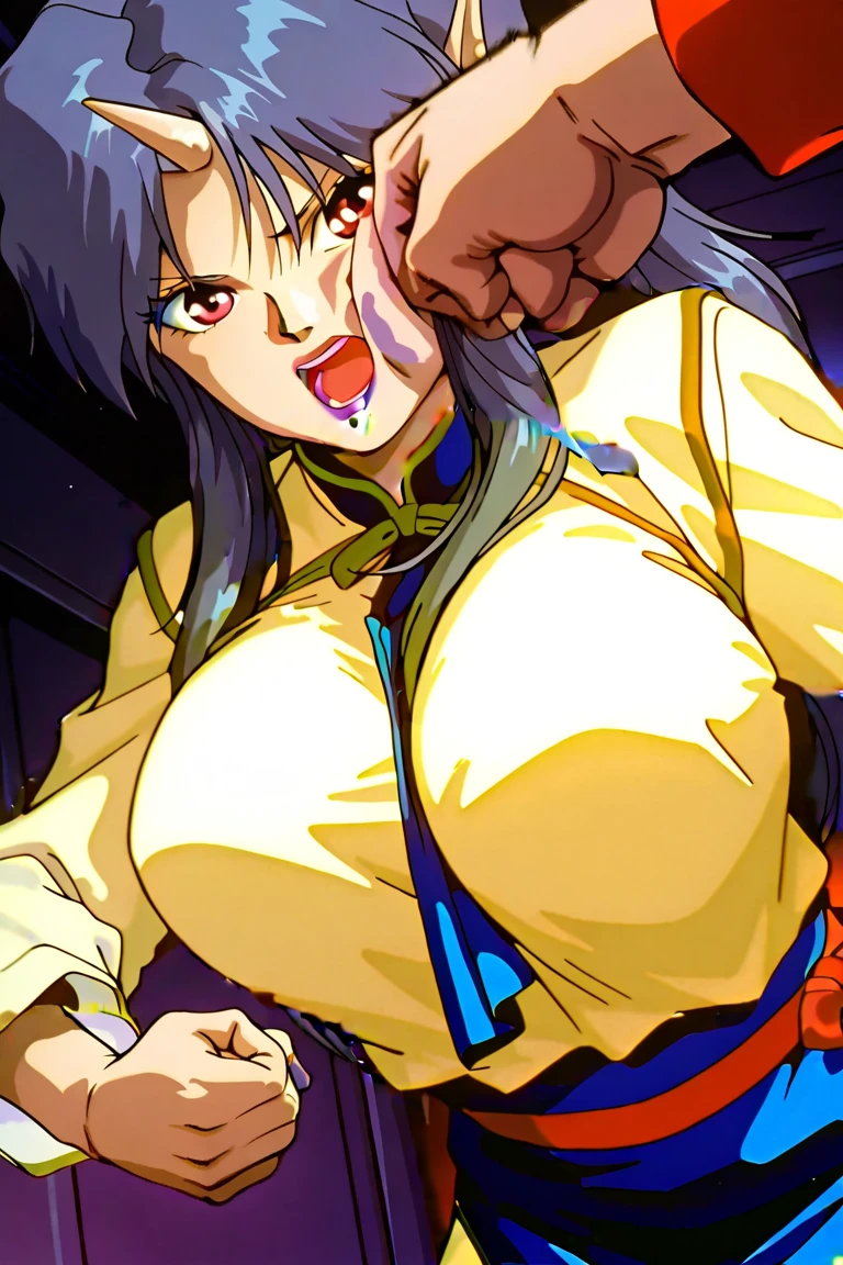 samurai shodown,western movie,east meets west,versus gun man,beautiful adult huge busty middle age ninja lady,100blade,100gun,A hyper Anime art,Illustration,High resolution,8K,Very detailed,Best Illustration,Best Quality,ultra-detailliert,masterpiece,