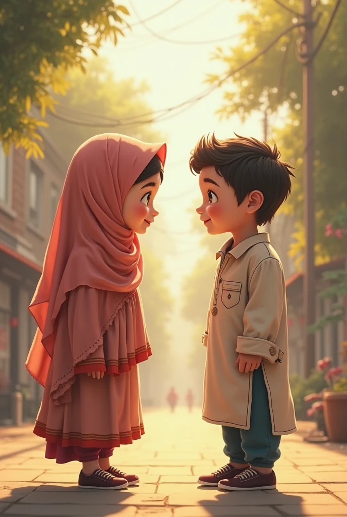 Non-islamic boy and Islamic girl 