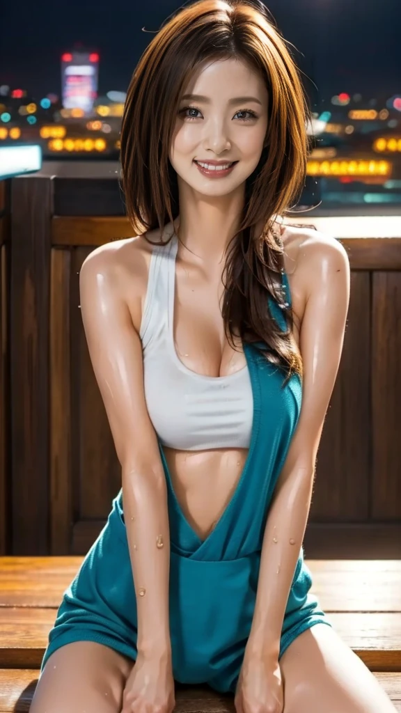 1965 , unclothed Pretty Smiling Brunette Woman, 18 Years Old, Full Body image, Sipping Martinis with James Bond