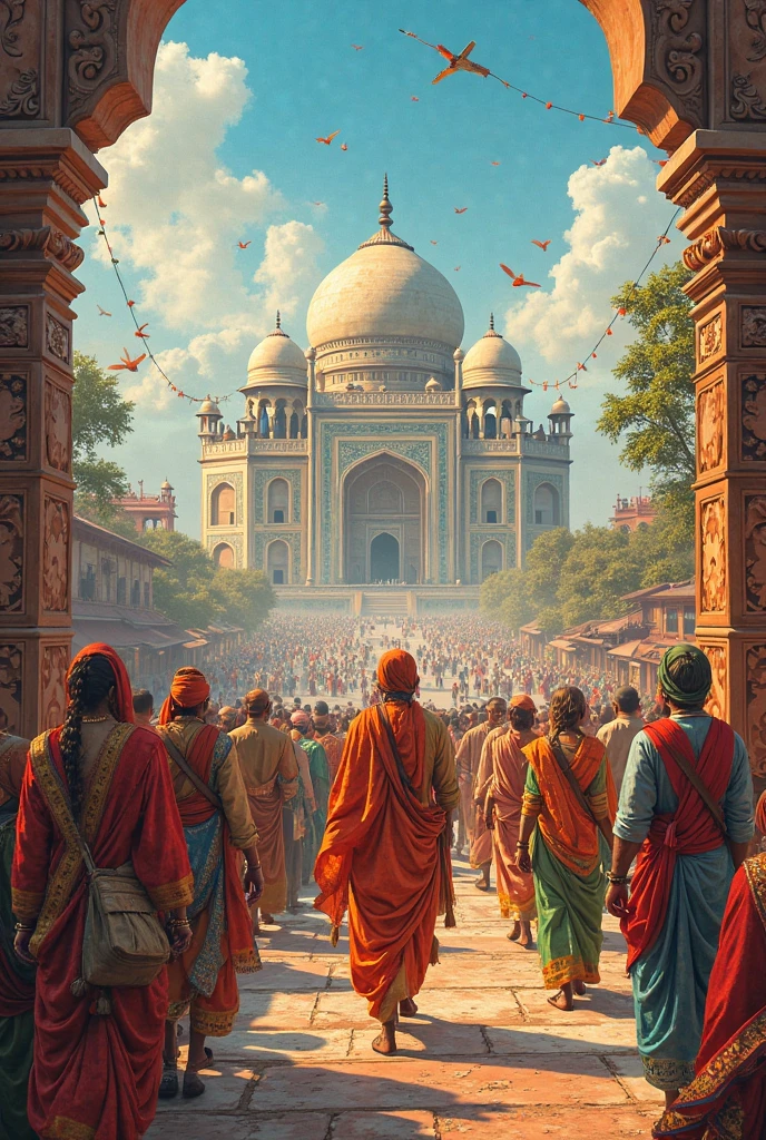 poster on indian culture,traditions and architecture.
