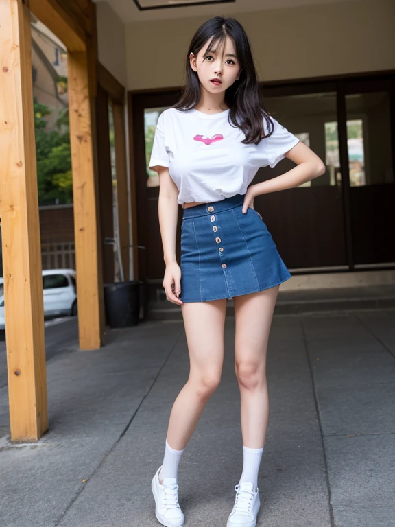 Korean girl upskirt、I want to enter、I want to be crushed
