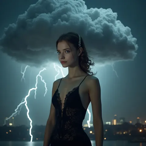 الفتاة والبرق