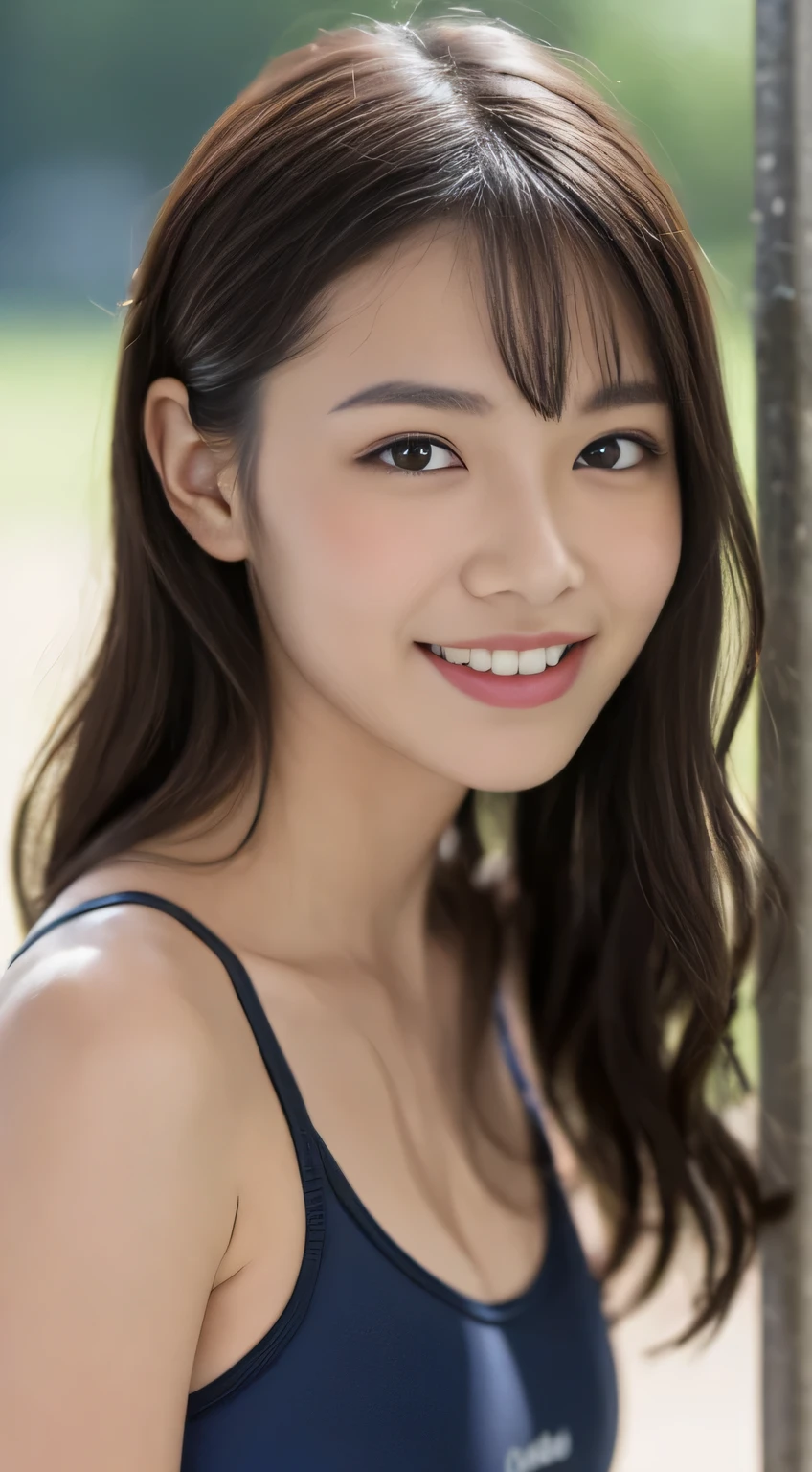 ((highest quality、8k、masterpiece:1.3))、One Girl、Hairstyle Casual Ultra Slim Face、Delicate eyes、double eyelid、Laughter、Home、Straight Long Hair、Facing forward、Stand upright、Clean atmosphere、Tie your hair up、String Bikini
