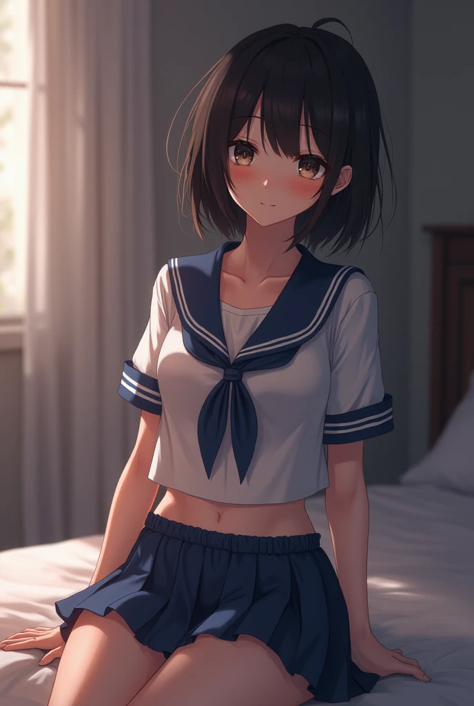 (((10-year-old girl, Short Bob, facial, , semen:1.3))), (face:1.4), 幼いface, Round eyes, スキニー10-year-old girl, Black Hair, short hair, good, blush, Sit on the toilet, Shocked, sense of awe, score_9, score_8_wonderful, score_7_wonderful, highest quality, masterpiece, 4K, No fixes, Perfect lighting, evaluation_Explicit, so beautiful, Official Art, Movie angle, Cinema Lighting, Very detailed, wonderful, finely