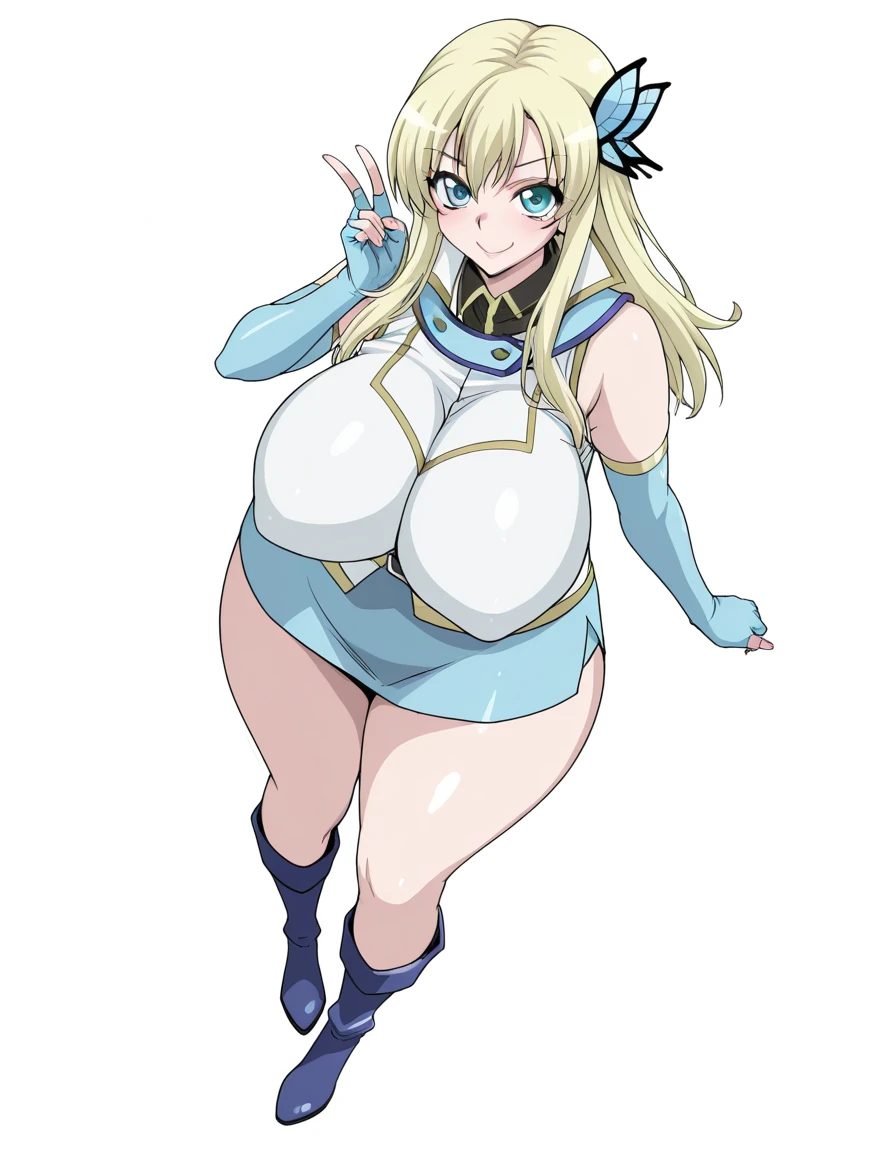 One Girl,Precise five fingers,{Knee-high socks}、(((Wide Hips)))、 (((Plump thighs)))、((Big Ass))、(Big Breasts) Embarrassed look,whole body、Long Hair、Sexy pose