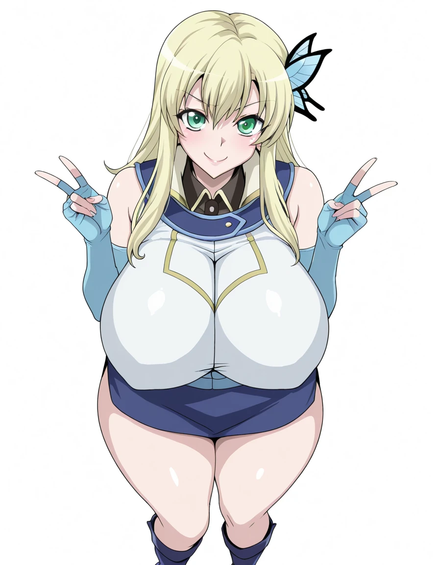 1fw.stentrem,(((mature age))), elf, very long hair,
gradient hair, very erotic face expression, wide hips, thick thighs, huge round ass, huge natural Hitomi Tanaka breasts, dressed in a erotic white undersized japanese maid cafe outfit, location is fully white liminal space, no background only white color , blank white background behind character , characters full body is visible in the image, no lightning and no shadows