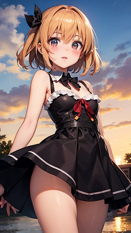 <lora:indoors_or_outdoors_last:2>, <lora:Leipzig_v1:0.65> leipzig,zettai ryouiki, hat,hagoromo, miniskirt, hair up, black thighhighs, gloves, sleeveless, long dress,white shirt,, <lora:flatBG:-0.45> ,<lora:flat2:-0.45>,(dark light:1.2),(hyper extreme detailed),(masterpeace:0.5),(hyper extreme),(photorealistic),game cg,llustration,novel illustration,beautiful lighting,light from the front,, (Cathedral,church:1.2),