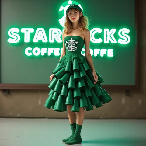 致力於利用品牌廢料製作環保服飾的女孩