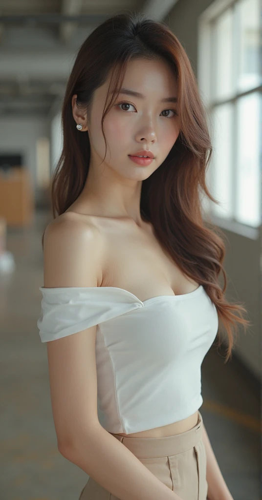 A woman in 3D