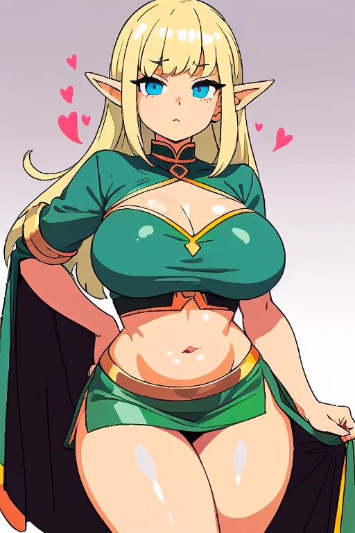 (tanned elf girl), (huge breasts:1.2), (mexican poncho:1.2), (long hair)