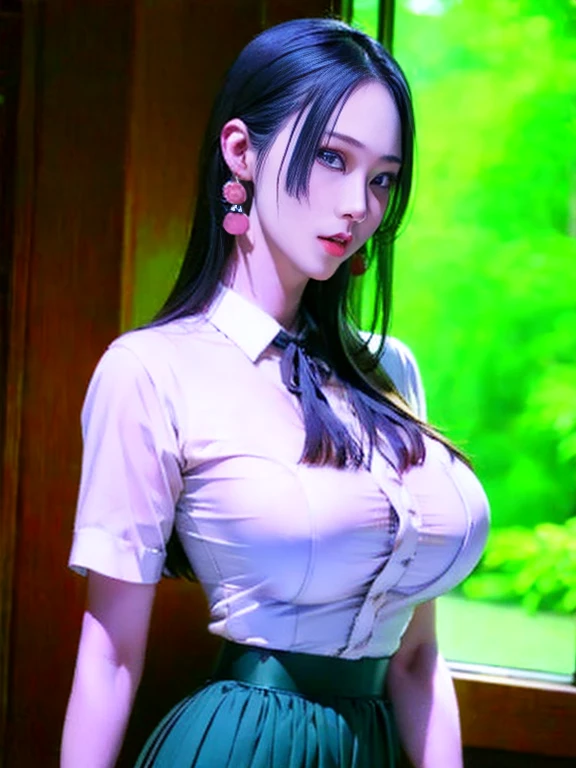 masterpiece, best quality,Extreme Detail, Super detailed,High resolution, HD, 4K
beautiful eyes, beautiful hair, Beautiful side, beautiful skin,dutch angle, black hair, red eyes, Long Hair, Big Breasts,nurse, Nurse's hat, breast implants, dresses with collars, short skirt, short sleeves, thigh, white dress, white hat,Viewer-oriented,sit cross-legged, lie, pov bed, blush, gentle,mischievous smile,