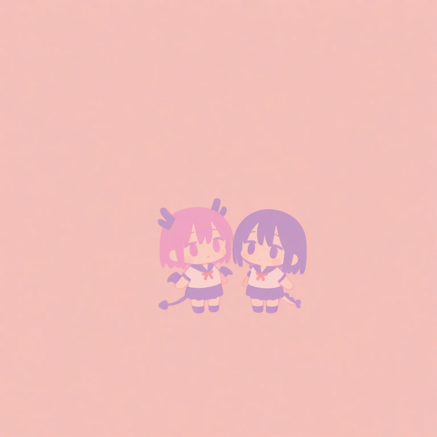 masterpiece、top quality、amazing、chibi、cute girl、school uniform、Dragon's horns, wings, and tail、