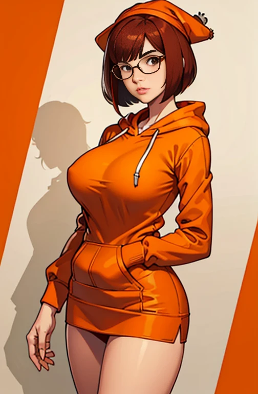 20 years old woman, Short brown hair, Méditerranéenne aux blue eye, Generous and heavy breasts, slender waist, definition of l&#39;estomac, fesses rebondies et pulpeuses, naturally curved, muscular thighs, aguicheuse, fitting room , blue eye, lunettes, jean et pull-over rouge, Selfie