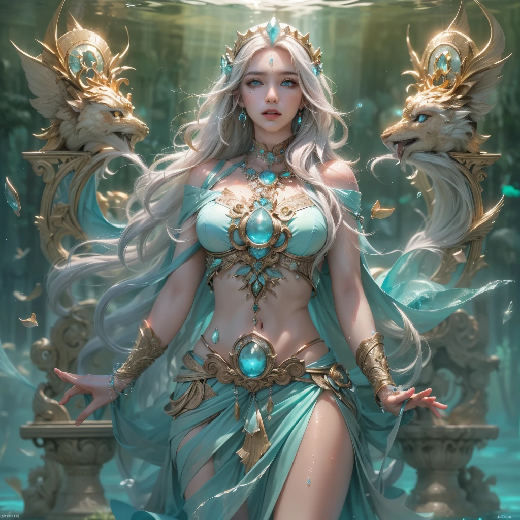 The Goddess of Geography is an elegant and mysterious female figure who exudes a firm and charming temperament. Her skin is as white as snow, exuding a hint of purity and divine radiance.
Her hair is like a blooming earth, long and smooth, dotted with flowers and plants with various natural elements. Her hair is mixed with the scent of the forest, symbolizing her deep connection to nature.
Her eyes were bright and intelligent, as deep as a lake. The eyes shimmer with the wisdom and endless vitality of the earth, revealing the desire and exploration of geographical knowledge.
She wears a sumptuous robe decorated with geographical elements and natural landscapes, embroidered with geographical features such as oceans, mountains, forests and rivers, exuding fiery energy and the breath of life.
She holds a globe symbolizing a scepter, on which the earth's various features and geographical features are mapped, from volcanoes to rainforests, deserts to glaciers. The globe emits a shimmering light, symbolizing her mastery and guidance of geography.
At the foot of the goddess of geography, a rich and diverse geographical landscape is revealed, such as vast grasslands, rolling mountains, clear lakes and rushing waterfalls. These landscapes show the goddess of geography's praise for nature's creativity and diversity.
The goddess of geography exudes a warm and harmonious aura, and she is the creator and guardian of geography. With wisdom and vitality, she leads mankind to explore and understand the mysteries of the earth more deeply.
The image of this geographical goddess is full of charm and wisdom, symbolizing the charm of geographical knowledge and the vitality of nature. She is the link between the earth and humanity, allowing us to appreciate and respect the beauty and wonder of the earth. --auto --s2
