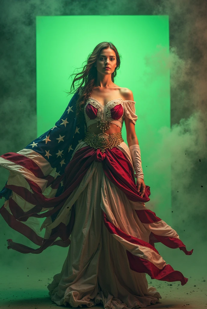 Create a scene that symbolizes individual freedom prevailing over state power. The setting should feature a contrast between a vibrant, dynamic individual representing personal freedom and a somber, imposing representation of state authority, such as a large, stern government building or a group of uniformed figures. The individual should be depicted as confident and liberated, possibly breaking free from chains or barriers symbolizing restrictions. The state’s representation should be depicted in a way that emphasizes its control and dominance, yet contrasts starkly with the individual’s freedom. The overall atmosphere should highlight the triumph of personal liberty and the importance of self-determination over institutional power.



