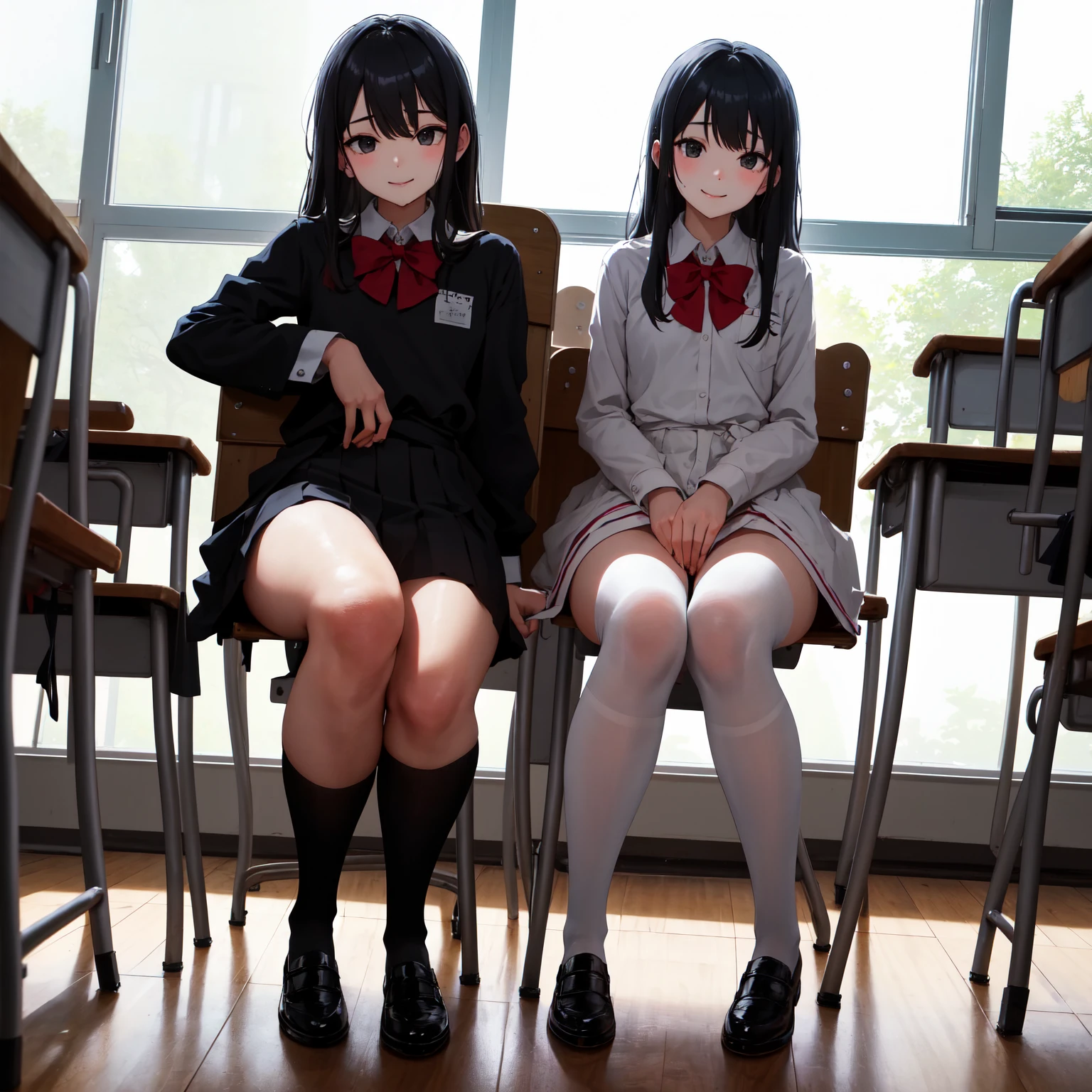 high school girl, masterpiece、Highest quality, NSFW, {Large Breasts}、classroom、classroom、classroom、classroom、classroom、All Nude、All Nude、All Nude、Big Breasts、Big Breasts、Big Breasts、Sitting on a chair、Sitting on a chair、Sitting on a chair、Sitting on a chair、Sitting on a chair