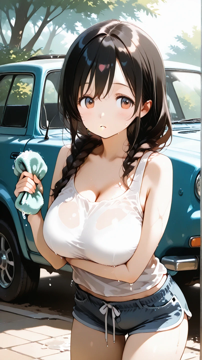 big tits shower room nsfw car wash