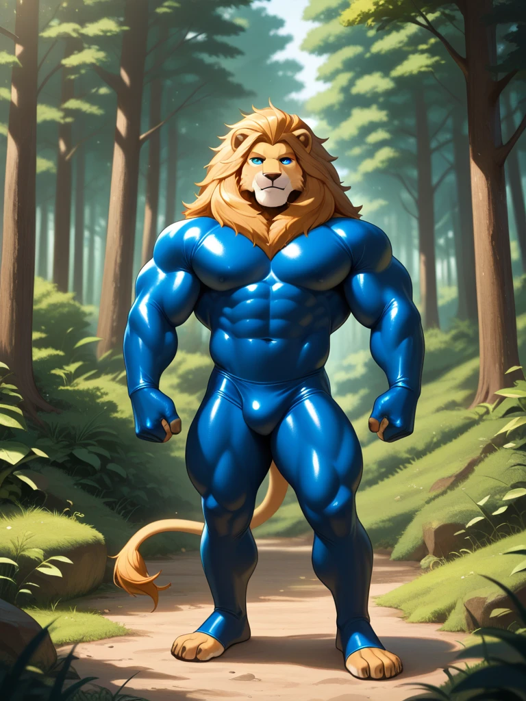 alexlion, posing for the camera, showing off. 4k, high resolution, best quality, posted on e621, solo, anthro body, male, adult, masculine, (very muscular, strong chest, big pectorals, biceps:1.1), correct anatomy, (no background, white background, stylized background:1.05), (by wfa:1.2), (by negger:1.0), (cel shaded:1.2), cartoony shading, confident, strong, (tail:1.0), (detailed gold underwear:1.4), smile, (full body:1.2), (cartoony proportions, big head:1.1), short legs, feet, (detailed alexlion eyes:1.2), handsome, grin