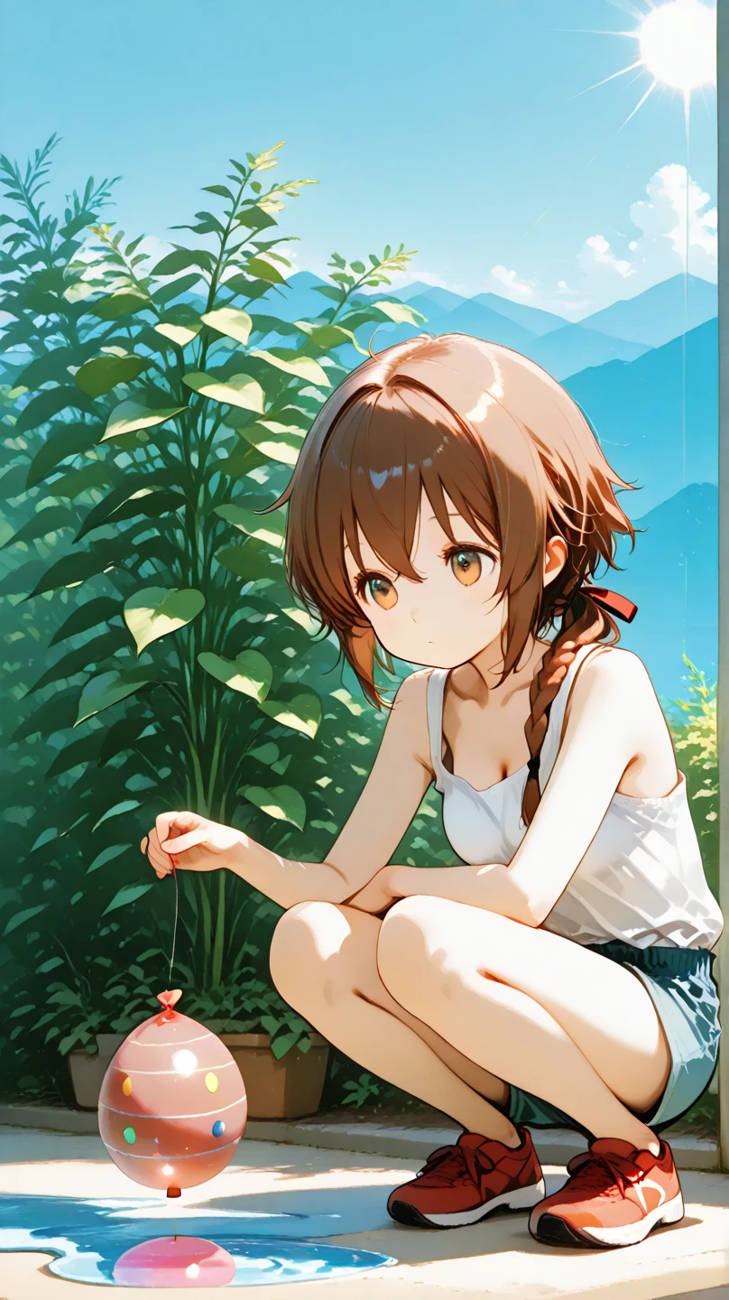 thick outlines, comics, photorealistic, 1girl, solo, small girl, flat chest, lying on the ground, passed out, drunk, holding a bottle of wine, <lora:MelusineV2:1>, melusine, red skin, brown hair, ponytail, brown dress, striped thighhighs, stubby tail, curly ears, outdoors, dark alley, night, detailed background, detailed face, detailed eyes, <lora:add_detail:0.7>