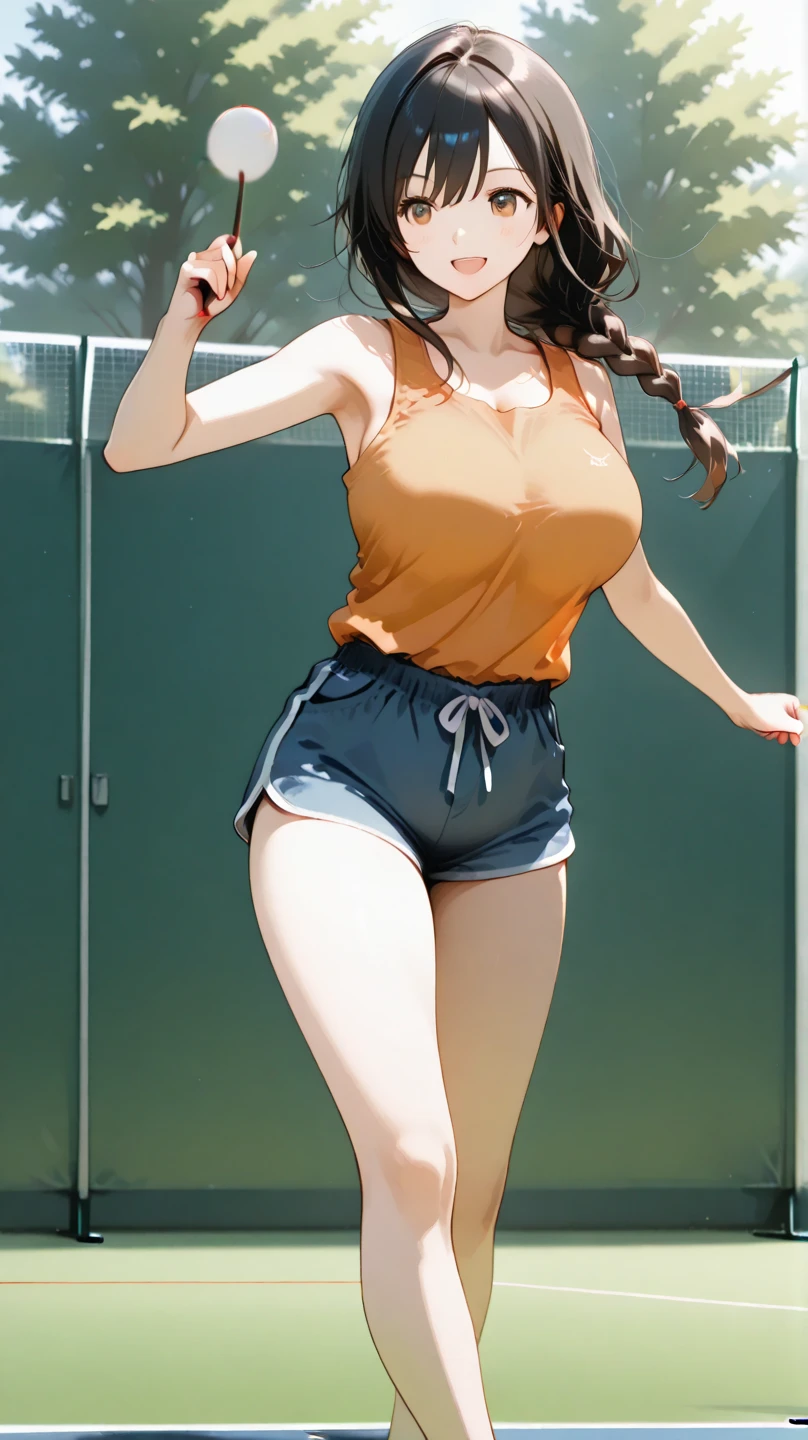 (masterpiece:1.2), (best quality:1.2), perfect eyes, perfect face, perfect lighting, 1girl, mature female, tight top, leggings, big ass, thick thighs