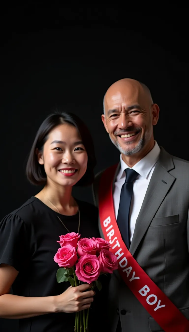 Father and daughter、Daughter celebrates Father's Day、happiness