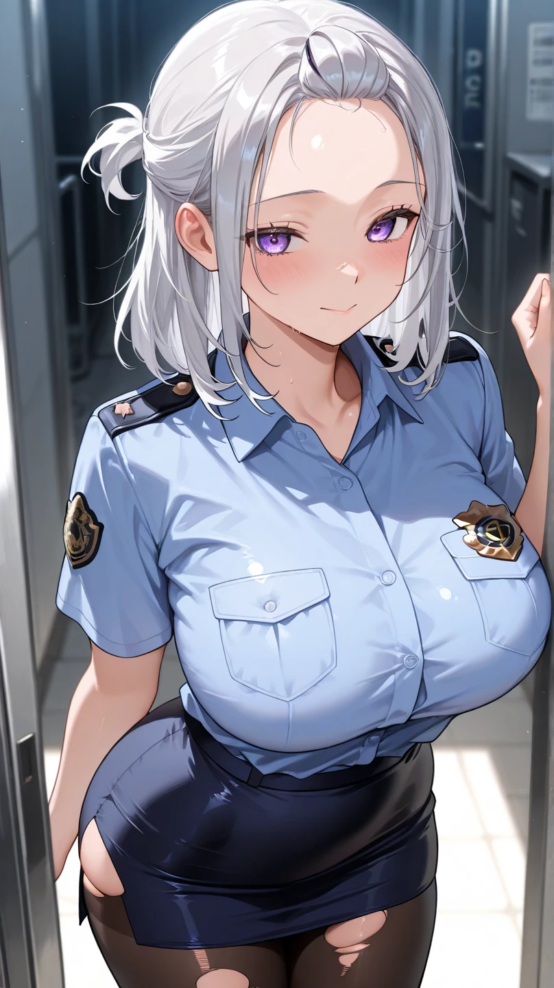 POV, 1girl, embarrassed, against glass, breasts on glass, breast press, solo, sigh,huge breasts, ((best quality,masterpiece,beautiful detailed eyes,highly detailed skin)),((2D, chibi anime ,illustration)), upper body