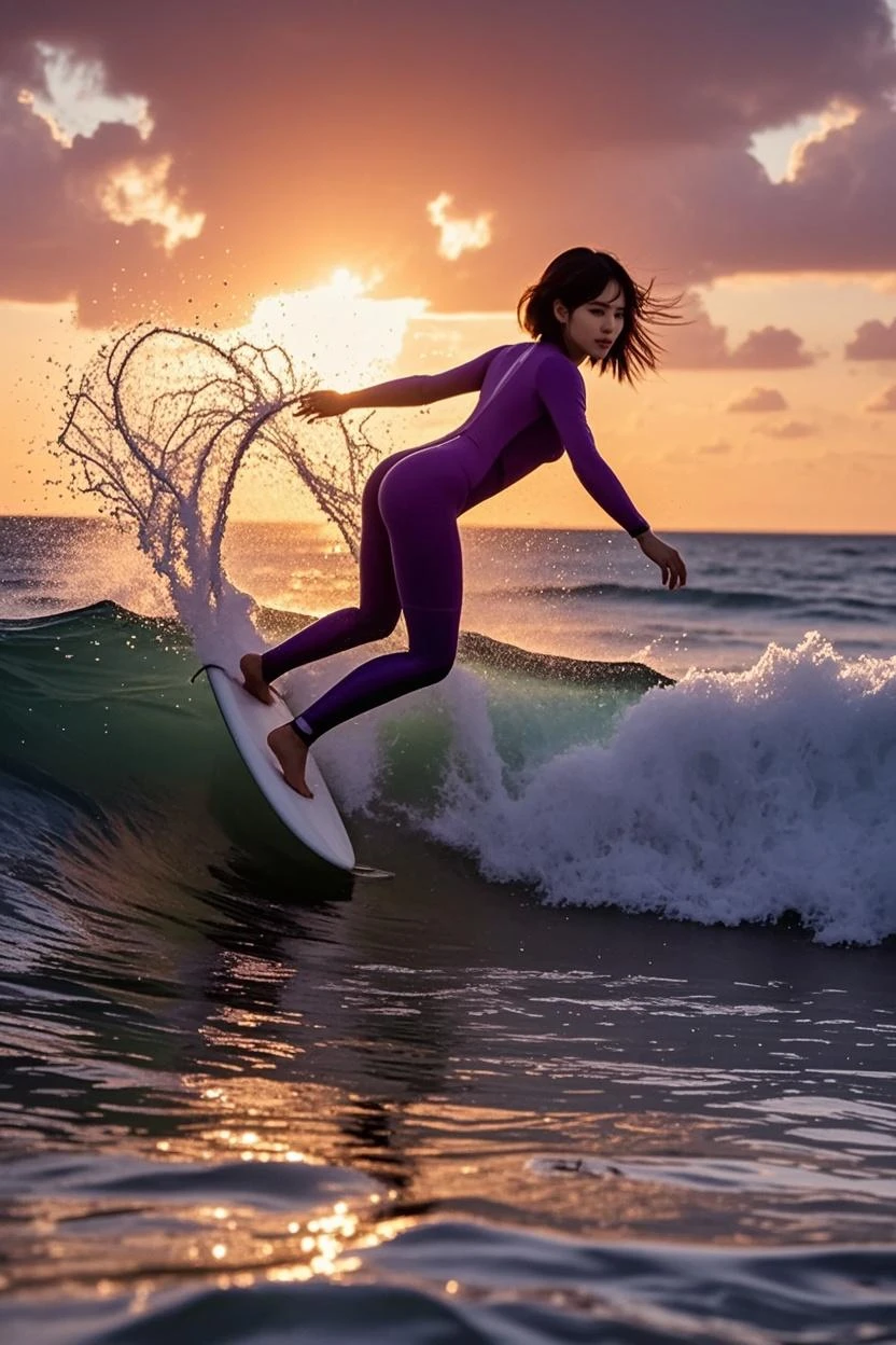  in a wetsuit doing the splits


