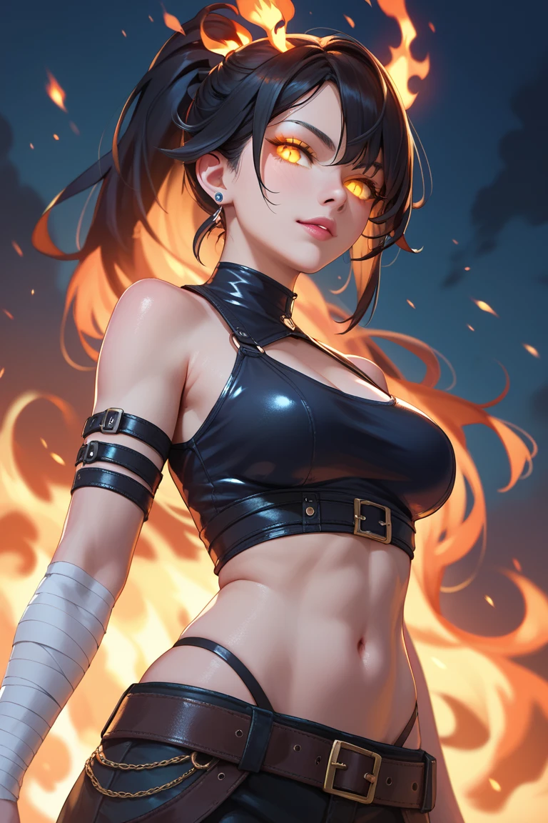 (devilish, seductive, erotic), (naked, sensual, alluring) female body, (shapely, curvaceous) demon figure, (attractive, captivating) women, devil, (lovely, enchanting) temptress, (sensual, provocative) poses, (seductive, enticing) gaze, (fierce, powerful) aura, fiery (background, surroundings), dark and (mysterious, sensuous) atmosphere, (intense, passionate) colors, (dramatic, suggestive) lighting, (magnetic, hypnotic) eyes, (sultry, luscious) lips, (seductive, provocative) beauty
