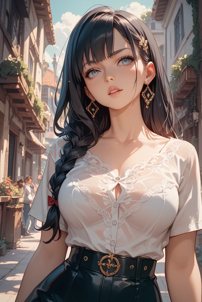 girl tribal,(((beauty girl))),(((18 years old))),
((((large breasts:1.4),))),(((long purple hair,purple hair,colored inner hair))),((purple_eyes:1.3))),intricate eyes,beautiful detailed eyes,symmetrical eyes,(((black skin,dark-skinned_female,dark skin,lustrous skin:1.5,tanned skin,bright skin: 1.5,skin tanned,shiny skin,very shiny skin,shiny body))),(spider lower abdomen,narrow waist,wide hip,athletic body,inflated legs,thick thighs,(detailed face)),beautiful detailed lips,
((cute,slutty,erotic,(nsfw))),
(revealing clothing,show skin),((underboob)),(barefoot),((see through clothes,long clothing,no bra)),(((slave,slave collar,Long chain leash connected to her collar,shackles,loincloth,torn clothes))),((wet clothes,intricate outfit)),
dynamic and seductive pose,looking at viewer,embarrassed,centered,scale to fit dimensions,Rule of thirds,
snow everywhere,(snowy egyptian palace,snowy egyptian palace background,snowy pyramids in the background),scenery,extremely scenery,(puddles everywhere),clouds,Egypt style,Egypt castle,(sunset, golden hour),winter,
(Glossy Egyptian ornaments),highres,sharp focus,(ultra detailed,extremely detailed),(photorealistic artwork:1.37),(extremely detailed CG unity 8k wallpaper),(((vibrant colors,vibrant theme))),(intricate),(masterpiece),(best quality),artistic photography,(photography taken by sldr),(intricate background),perfect rendered face,perfect face details,realistic face,photo realistic,((intricate detail)),(((realism))),